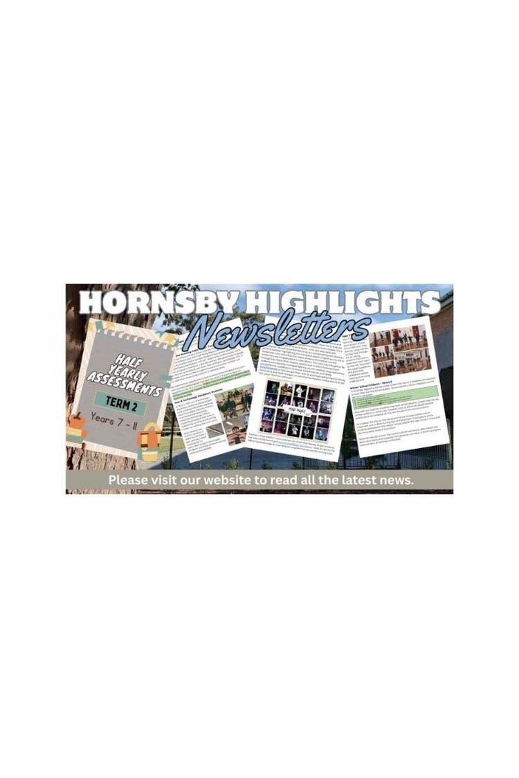 Illustration of our school newsletter - Hornsby Highlights.
